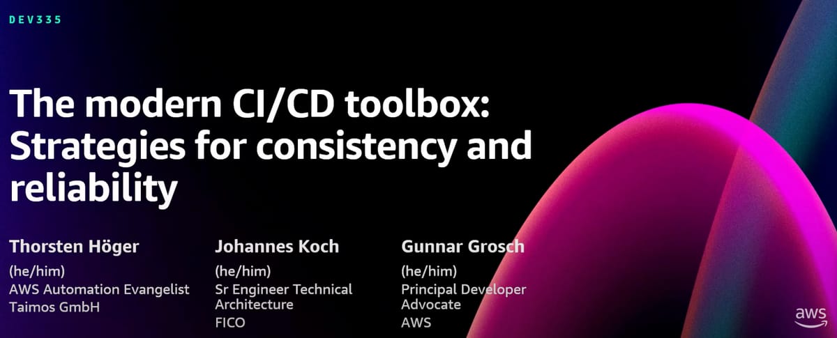 DEV335 - The modern CI/CD toolbox: Strategies for consistency and reliability